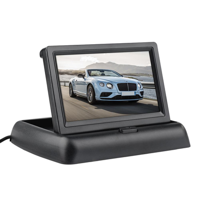 kualitas  4.3" Digital TFT LCD Foldable Screen Monitor, Car Reverse Rear‑View Camera Display for Vehicle Parking Assist OEM Available pabrik