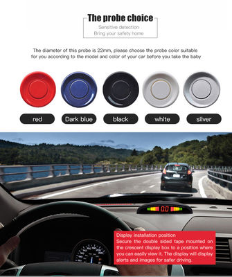 Sistem Sensor Parkir Terbalik dengan Jangkauan Deteksi 0,3m ∼2,3m.