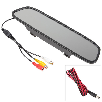 Monitor Kaca Spion Otomatis 4,3 Inci LCD Reversing Aid 2 Input AV