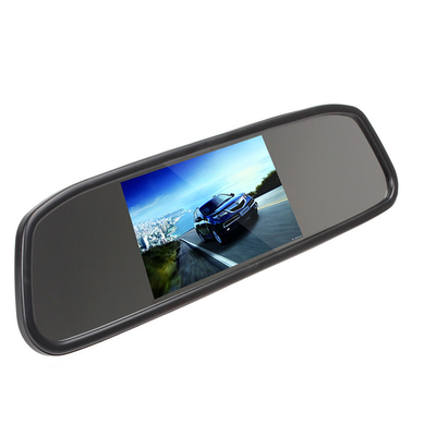 Monitor Kaca Spion Otomatis 4,3 Inci LCD Reversing Aid 2 Input AV