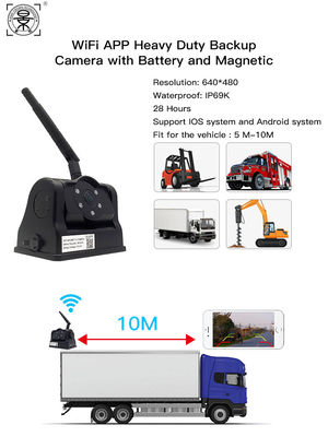 Magnetic WiFi Camera for Vehicles with Rechargeable Easy Setup and Long Battery Duration