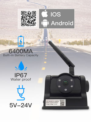 Magnetic WiFi Camera for Vehicles with Rechargeable Easy Setup and Long Battery Duration