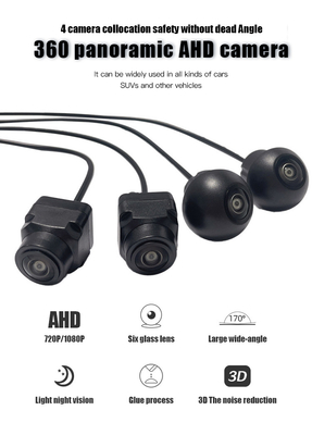 360Deg Kendaraan Night Vision Kamera Mobil Surround Panorama View 12VDC