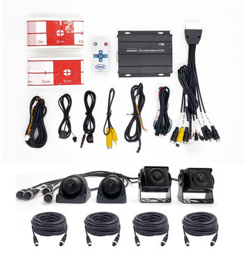 1080P AHD 360 derajat Kamera Panorama Reverse Bird View System, Waterproof Car DVR Recording, Bantuan Parkir untuk Truk Hyundai, Bus dan RV