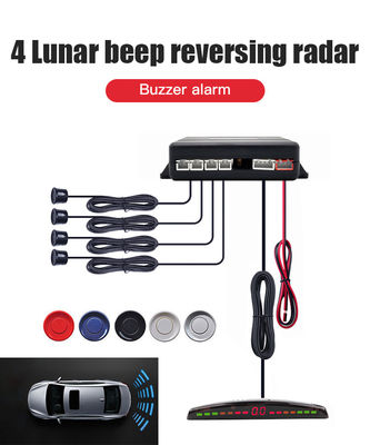 LED Display Car Parking Sensor Kit 4 Ultrasonik Reverse Sensor IP68 Waterproof Safety Driving Assistant untuk Perlindungan Parkir Kendaraan