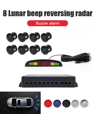 8-Point Car Reverse Sensor Kit LED Display Parking Assistance System Lunar Beep Alert Sensor Reversing untuk mengemudi yang aman