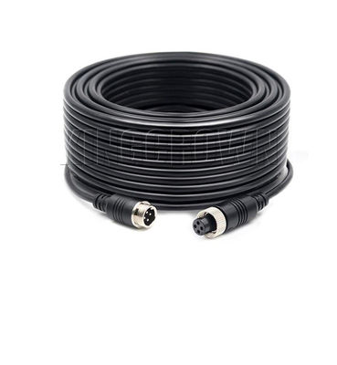 Kabel Ekstensi Penerbangan 1m 3m 5m 10m Konektor Pria Wanita Opsional 4 Pin Tembaga PVC untuk Truk Bus Trailer Van
