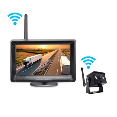 Night Vision WiFi Wireless Car Rear View Monitor, Wireless Reverse Backup Camera dengan Garansi 1 Tahun untuk Kendaraan Komersial Berat Scania