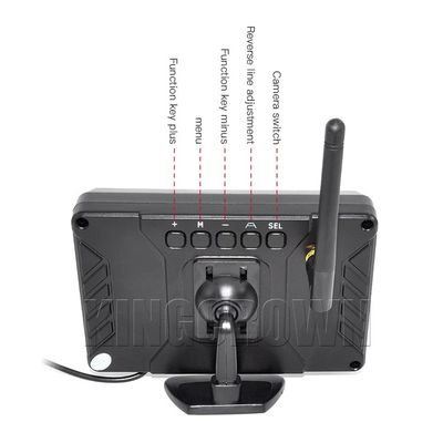 Kit Kamera Mundur Nirkabel Baru 7 Inci 12V 24V Monitor Kamera Mundur Nirkabel untuk Truk Forklift Mobil
