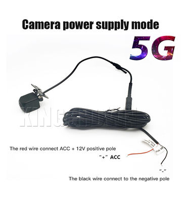Sambungan catu daya untuk kamera dengan kabel positif dan negatif ACC + 12V