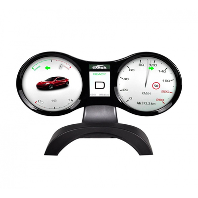 Lampu Peringatan yang Dapat Dipilih Tesla Model Y Panel Instrumen Cluster LCD 4.3 Inci