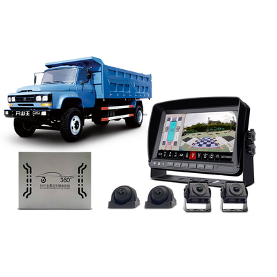 360 Derajat Mobil Night Vision Reversing Camera 7 Inch TFT LCD Split Monitor