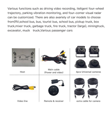 Sistem Navigasi Multimedia Mobil DC12V RV Tampilan Belakang Dan Kamera Tampilan Depan RoHS