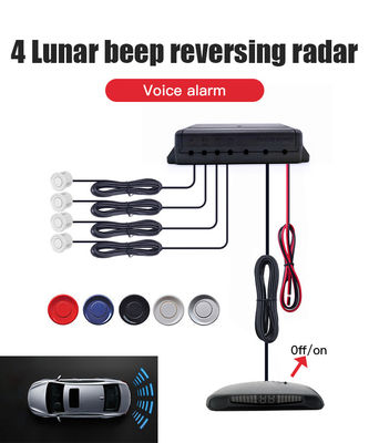 4 Sensor Auto Parking Radar, LED Display On/Off Reverse Backup Monitor Detector System untuk Honda Civic