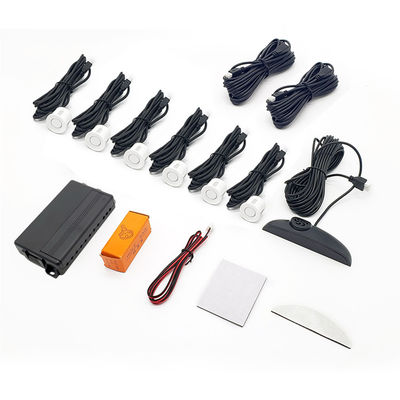 Kit Radar Parkir 6-Sensor untuk Mobil, Sistem Deteksi Belakang, Bantuan Mundur untuk Kendaraan