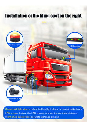 720P 8 Sensor Parkir Sistem Bantuan Parkir Belakang ODM Dengan Sistem Alarm Suara