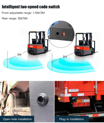 IP67 Radar Detector Blind Spot Monitor Sistem Sensor Parkir Buzzer Beep Untuk Truk