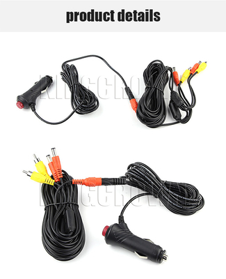 Kabel Ekstensi Pemantik Rokok Mobil 12 Volt Memimpin 3m Menghubungkan Monitor Dan Kamera