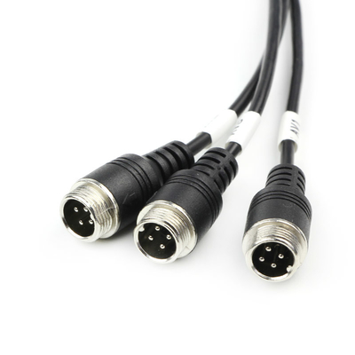 FCC PU 4 Pin Membalikkan Kabel Ekstensi Kamera ODM Aksesoris Kamera Mobil