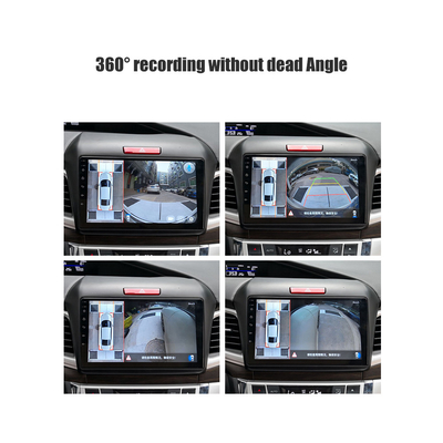 Sistem Kamera Cadangan RoHS RV IPS Untuk Trailer Truk Van Quad Split Monitor Recording