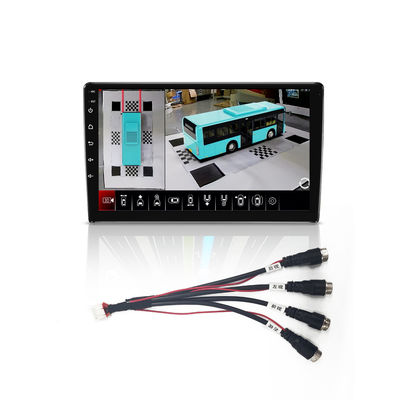 Sistem Kamera Kendaraan Panorama 360 ° 10 inci, 3D Surround View, 1080P Recording, GPS 4G WiFi, OEM ODM Tersedia