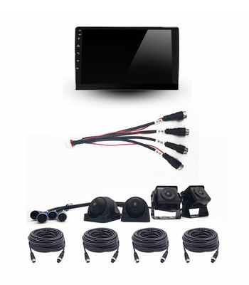 Sistem Kamera Kendaraan Panorama 360 ° 10 inci, 3D Surround View, 1080P Recording, GPS 4G WiFi, OEM ODM Tersedia