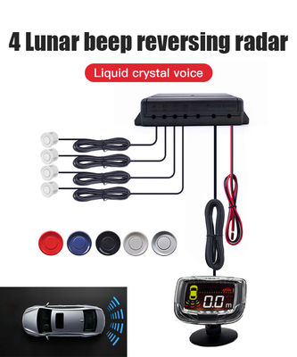 Universal 16.5mm 4 Probe Parking Sensor System LCD Distance Display Mobil Reverse Backup Radar
