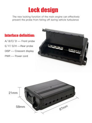 Universal 16.5mm 4 Probe Parking Sensor System LCD Distance Display Mobil Reverse Backup Radar