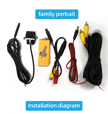 Kamera Mundur Universal 12V DC Warna Hitam untuk Mobil / Truk / SUV