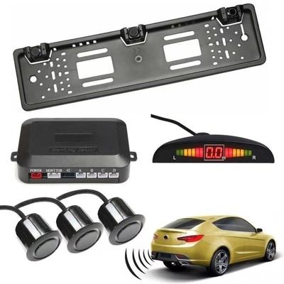 3 Parking Sensor LED Display Mobil Reverse Backup Radar System