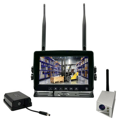 7-Inch HD Wireless Forklift Rear View Camera System 1080P DVR IP68 Waterproof Baterai Magnetic Cakupan penuh kendaraan