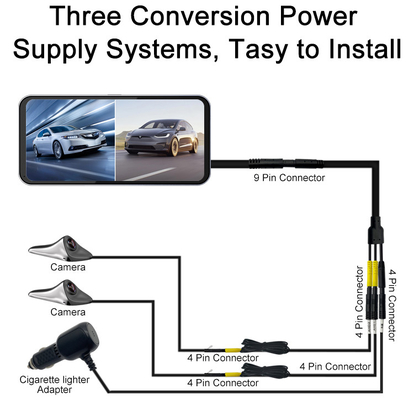 Sistem peringatan tabrakan sisi ringan dengan tegangan kerja 12V-24V dan berat 0,5 kg