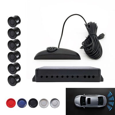 Kit Sensor Reverse Car 6-Point LED Display Parking Assistance System Backup Radar untuk mengemudi kendaraan dengan aman