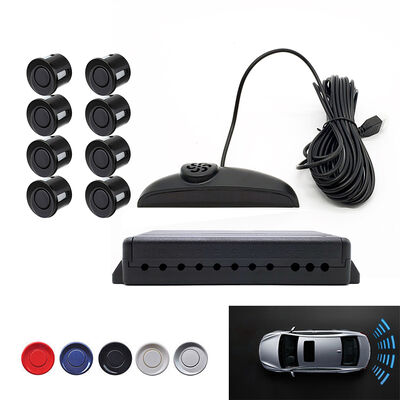 Sistem Sensor Parkir Terbalik dengan Jangkauan Deteksi 0,3m ∼2,3m.