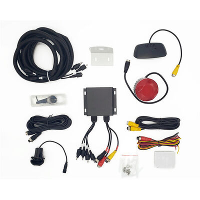 Sistem Kamera Mundur Cadangan dengan 4 Sensor Radar, Kit Sensor Parkir Alarm Buzzer untuk Mundur Mobil yang Aman, Aksesori Keselamatan Otomotif, Penglihatan Malam HD