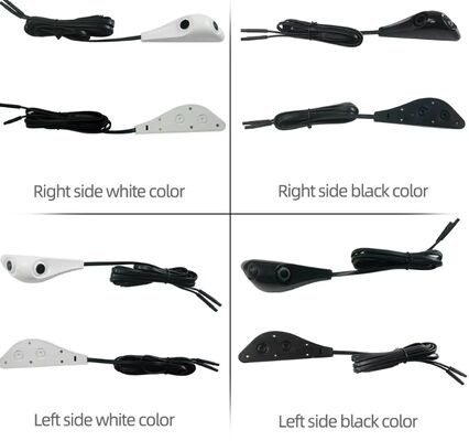 1080P AHD HD Waterproof Blind Spot Side View Camera No Drilling Sticker Mount Universal Car Door Camera Putih dan Hitam