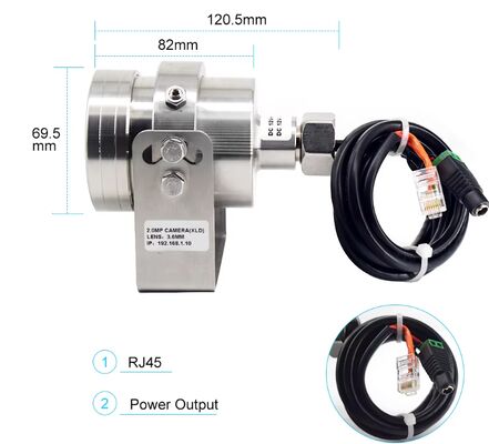 Metal Shell Automotive Camera Anti-Pemboman untuk Truk dan Kendaraan Industri