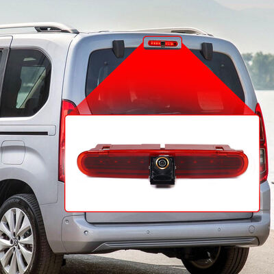 Kamera Mundur Lensa Fisheye AHD 1080P 170°, Kamera Lampu Rem LED untuk Volkswagen VW Caddy Panel Life 2003-2019 OEM