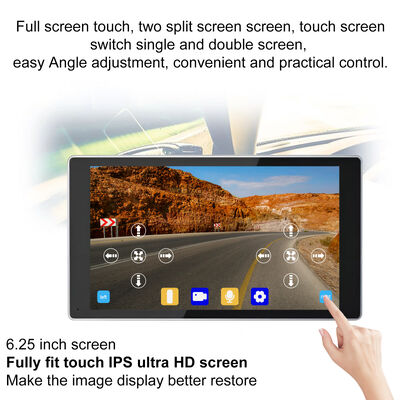 Kamera Sharkfin AHD 1080P Resolusi Tinggi Deteksi Titik Buta AI dengan Monitor LCD 5 inci