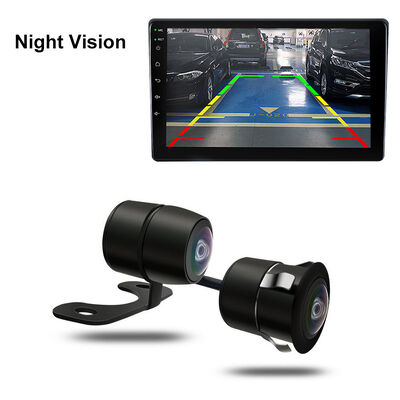 Kamera Cadangan AHD 1080P Tahan Air Lensa Ganda Mini 18,55mm dengan Sudut Lebar dan Penglihatan Malam untuk Parkir Mobil