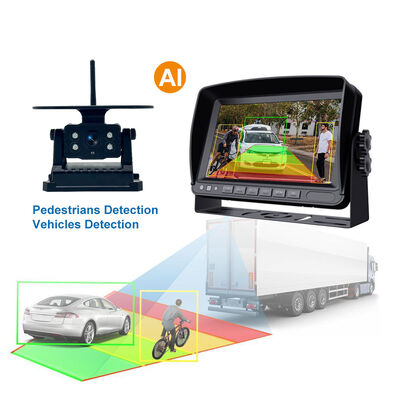 Sistem Kamera 4CH yang Dapat Disesuaikan dengan Layar 7 Inci untuk Kendaraan | Sistem Pemantauan Quad View HD untuk Grosir dan Eceran