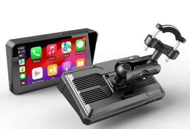 Perekam sepeda motor nirkabel Carplay/Androidauto telepon seluler kendaraan layar proyeksi navigasi