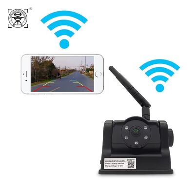 Kamera Cadangan WiFi Nirkabel dengan Sudut Lebar 140° yang Dapat Disesuaikan Resolusi HD 720P dan Tahan Air Debu IP67 untuk Truk dan RV