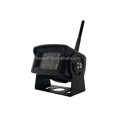 Kit Monitor Kamera Cadangan Nirkabel Digital 10 Inci 4 Saluran dengan Penglihatan Malam Inframerah untuk Kendaraan Tugas Berat