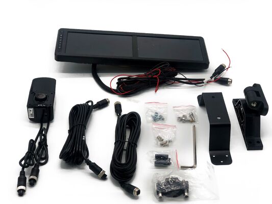 15.88 Inch Dual Screen Electronic Rear View Mirror untuk Truk dengan Deteksi Titik Mati dan Rekaman DVR