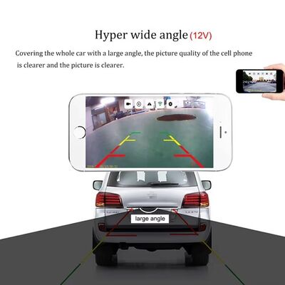 Kamera Cadangan Mobil HD Nirkabel WiFi 5G dengan Penglihatan Malam Inframerah IP67 Tahan Air dan Sudut Pandang 140 Derajat untuk iOS Android