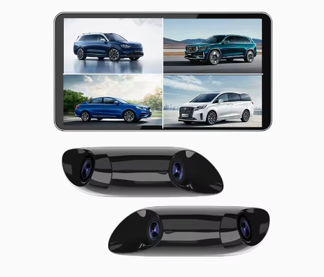 6.0 Inch HD Electronic Rearview Mirror Monitor with Dual Blind Spot Cameras Night Vision Plug-and-Play Sistem Pengawasan Keamanan Mobil