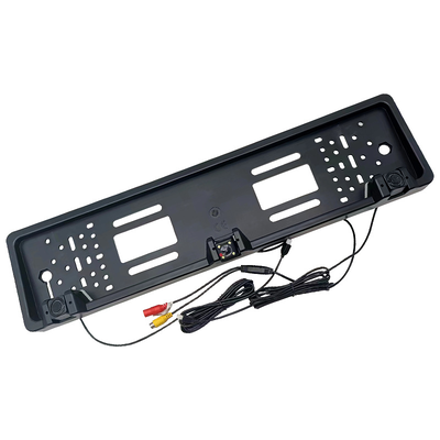 Hot Selling EU Car License Plate Frame Camera, IP67 Waterproof Rear View Backup Reversing Parking Camera dengan Radar Kit, OEM Tersedia