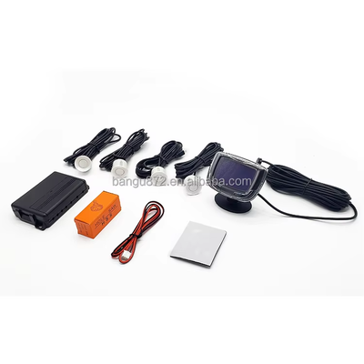 Kit Radar Parkir 4-sensor, Sistem Tampilan LCD dengan Peringatan Jarak Visual & Audio, OEM Tersedia