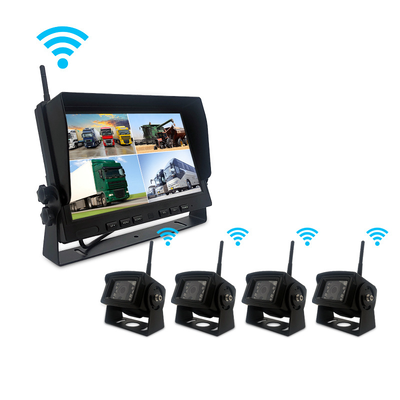 Sistem Monitor Kendaraan Nirkabel Digital Layar LCD 10 Inci dengan HD 1080P dan Kamera Cadangan Nirkabel Penglihatan Malam Inframerah